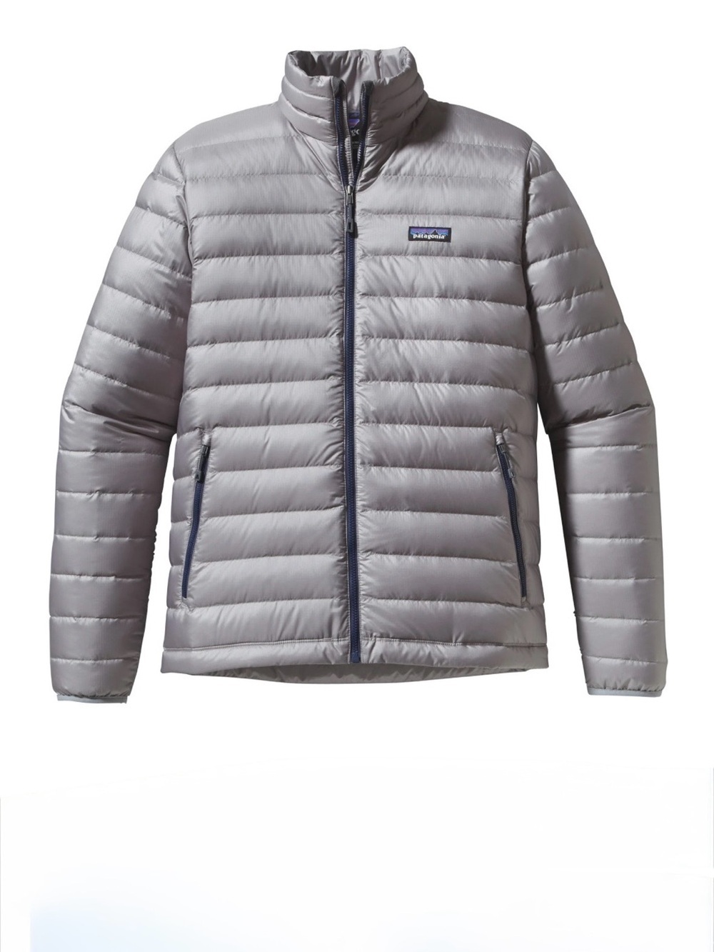 PATAGONIA Mens Down Sweater Jacket Feather Grey w/ Forge Grey
